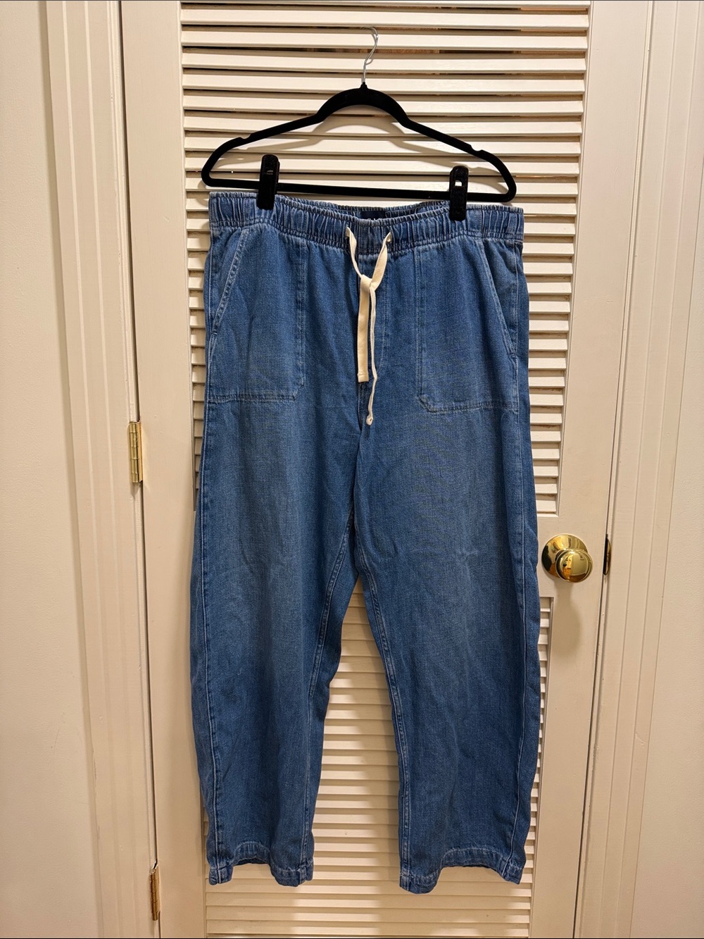 GAP Drawstring Denim Barrel Jeans